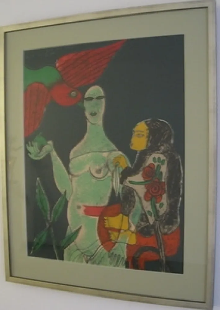 リトグラフ Corneille - Homage a Eric Satie