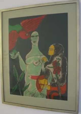 リトグラフ Corneille - Homage a Eric Satie