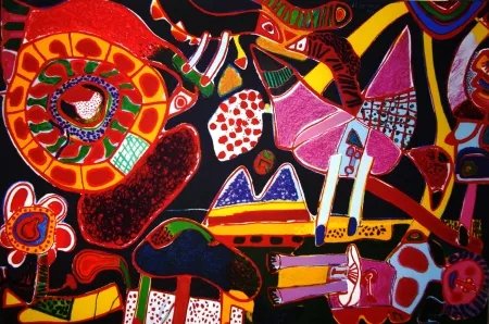 リトグラフ Corneille - Jardin des délices