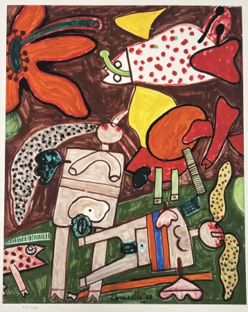 デジタル版画 Corneille - Jardin d'été, 1968 - Tirage à  45 ex