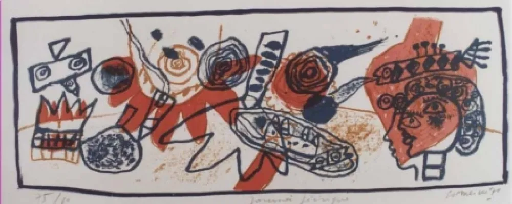 リトグラフ Corneille - Journee feerique