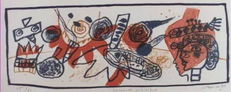 リトグラフ Corneille - Journee feerique