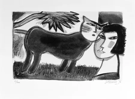 シルクスクリーン Corneille - L'amour au jour le jour 4