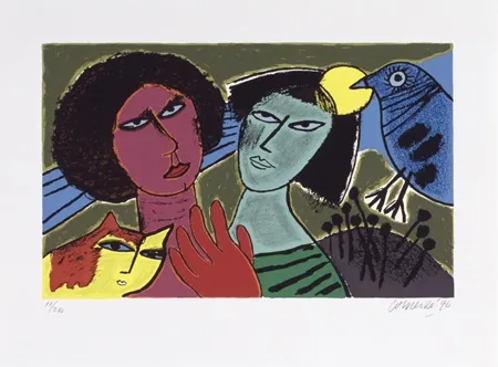 シルクスクリーン Corneille - L'amour au jour le jour 7