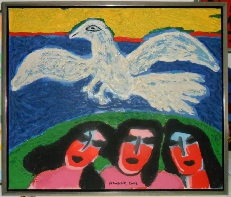 シルクスクリーン Corneille - Le femmes de la bible IV