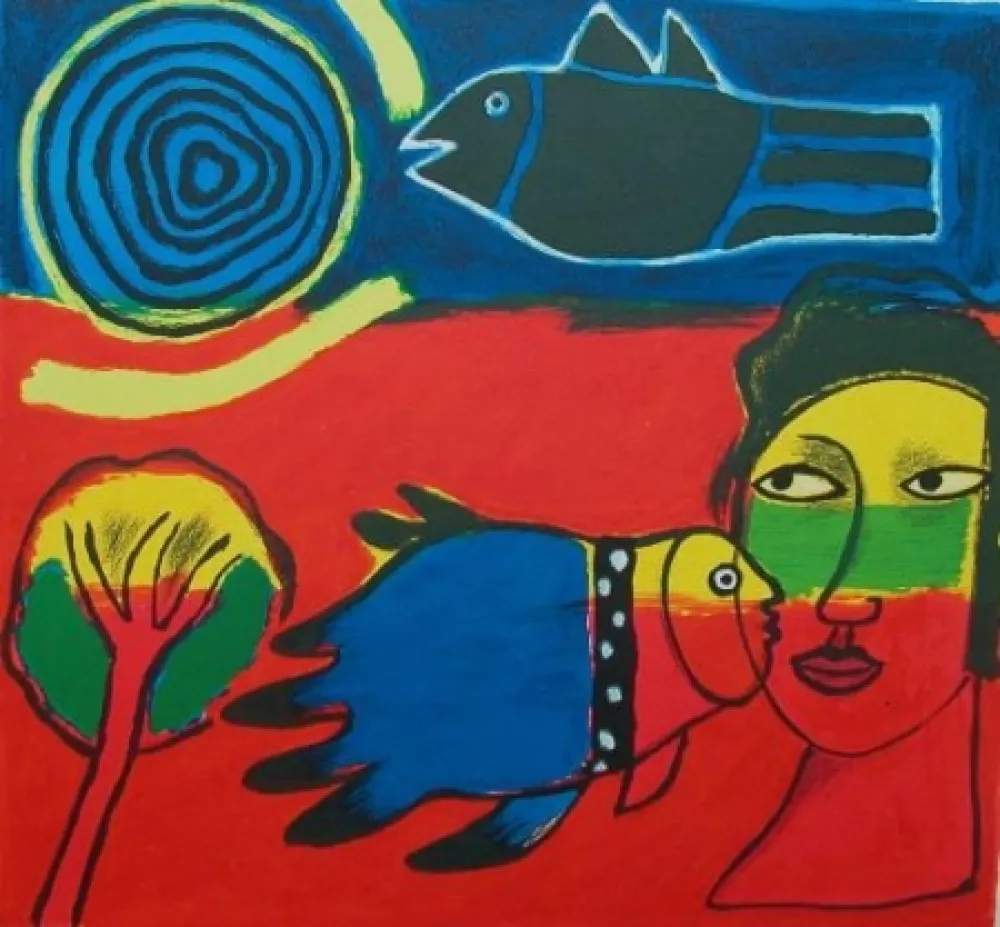 リトグラフ Corneille - Les Premices du Printemps