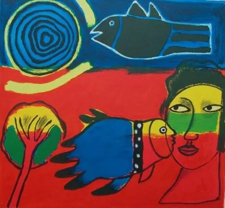 リトグラフ Corneille - Les Premices du Printemps