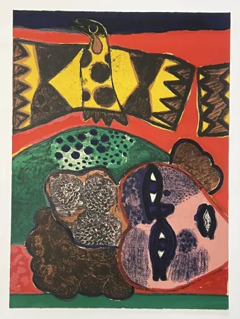 リトグラフ Corneille - Lithographie ancienne La belle de jadis, 1972