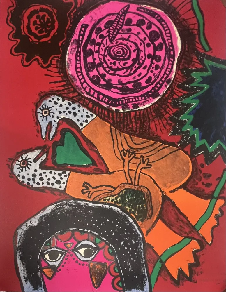 リトグラフ Corneille - Lithographie ancienne L'Orientale, 1973