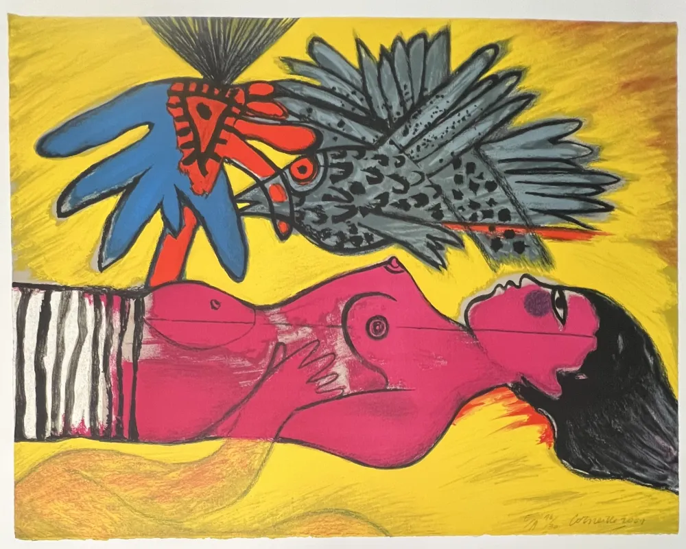 リトグラフ Corneille -  Lithographie Le temps de l'été 2001