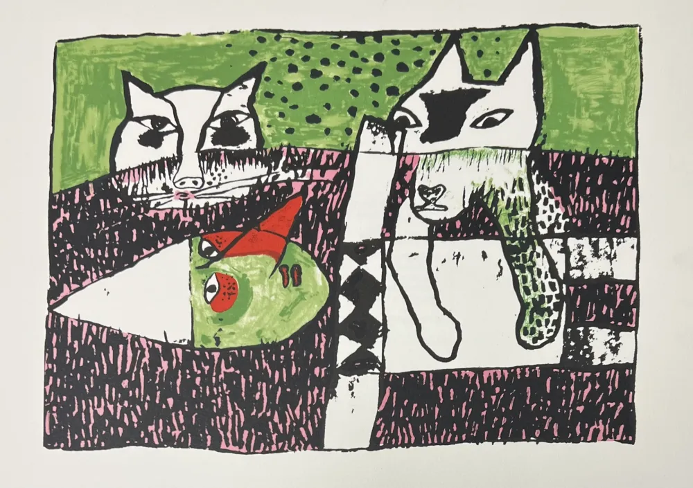 リトグラフ Corneille - Lithographie Pinocchio, 2001