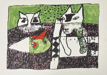 リトグラフ Corneille - Lithographie Pinocchio, 2001