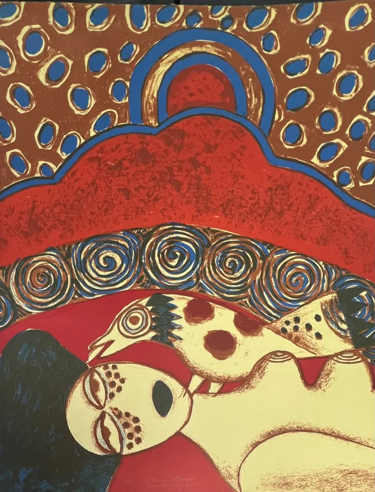 リトグラフ Corneille - Lithographie Plein chant 1974 E/A