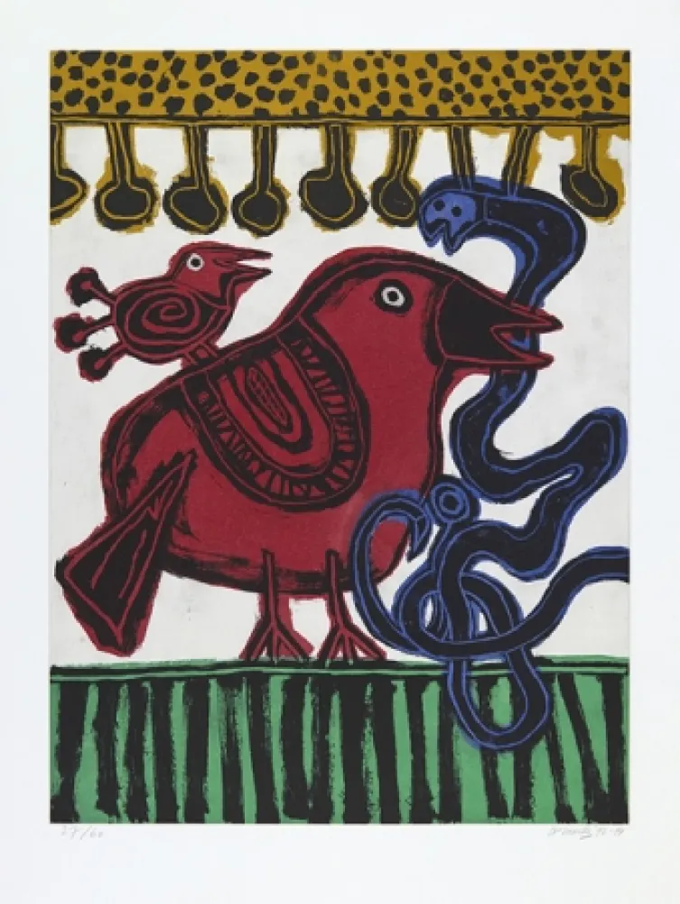 アクチアント Corneille - L´oiseau chasseur de serpent.