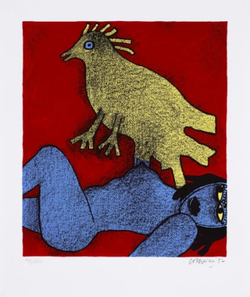 シルクスクリーン Corneille - Magik africaine