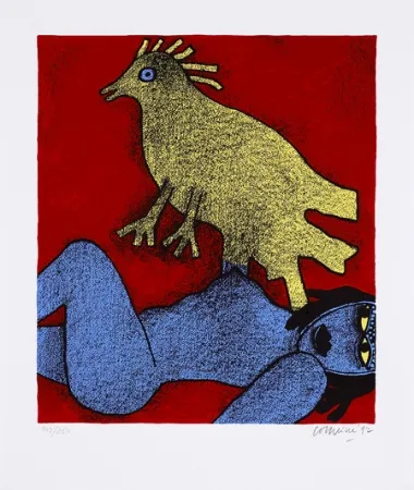 シルクスクリーン Corneille - Magik africaine