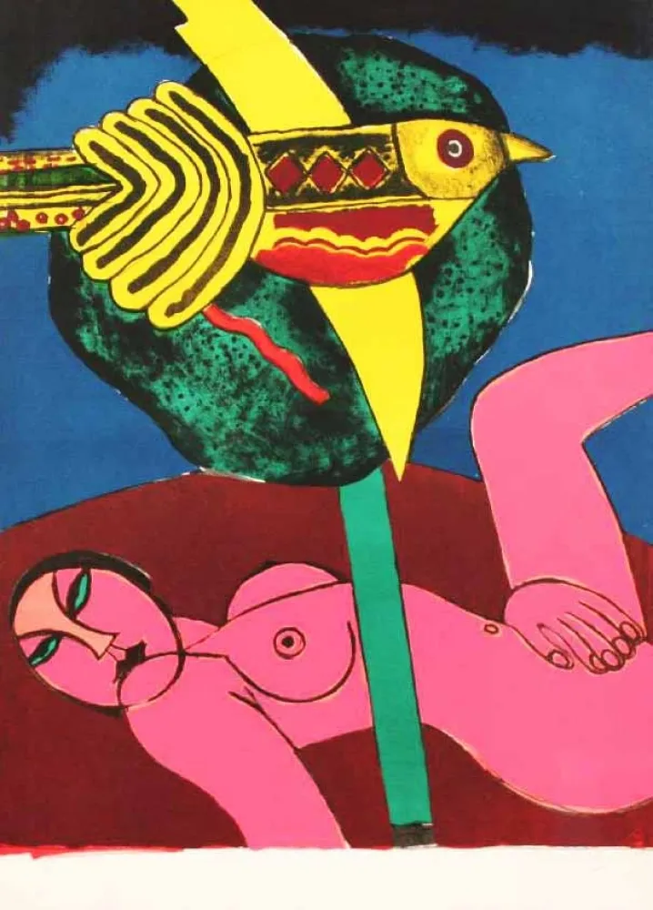 リトグラフ Corneille - NUDO ROSA