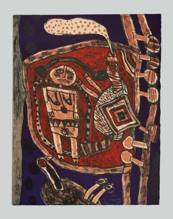 シルクスクリーン Corneille - Piège