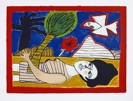 シルクスクリーン Corneille - Plénitude de l'été