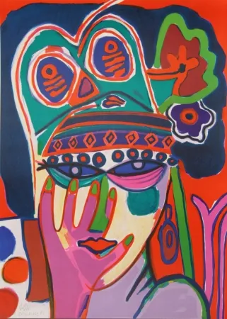 リトグラフ Corneille - Portrait I