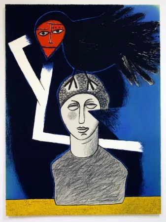 リトグラフ Corneille - Raven no. 1