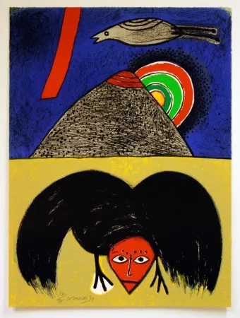 リトグラフ Corneille - Raven no. 4