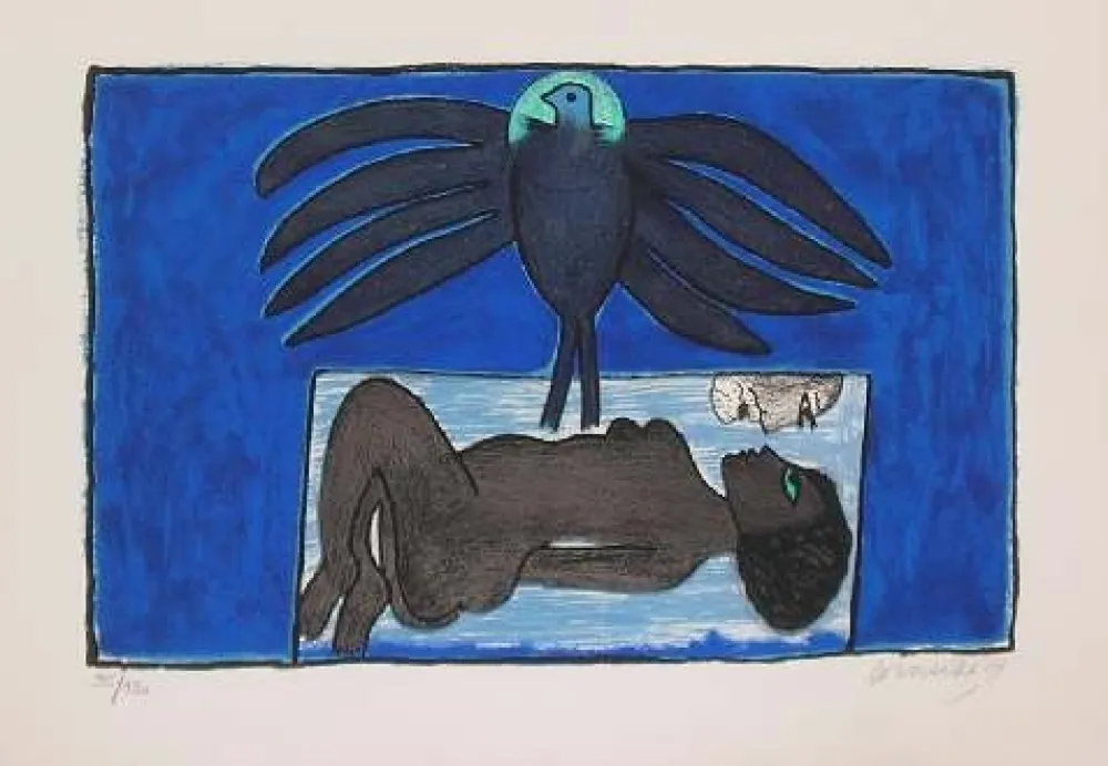 リトグラフ Corneille - SCENA EROTICA