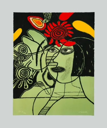 シルクスクリーン Corneille - Senza titolo