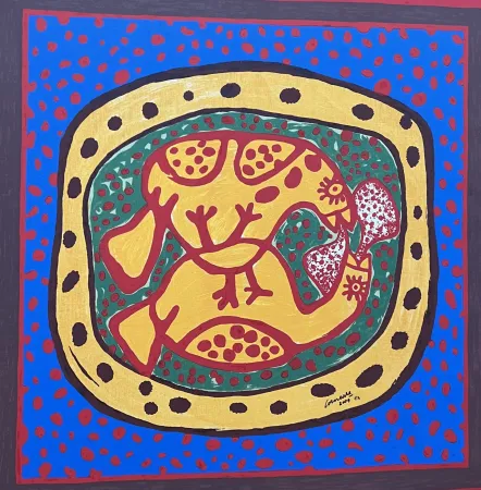 技術的なありません Corneille - Sérigraphie sur toile Love Birds, E/A- Encadrée