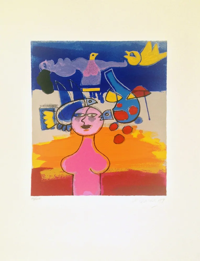 リトグラフ Corneille - Six rêves peints