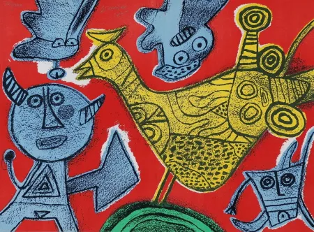 リトグラフ Corneille - Songes du diable 