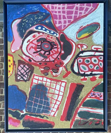 多数の Corneille - Terragraphie sur toile La première pluie - Edition de 60 ex.