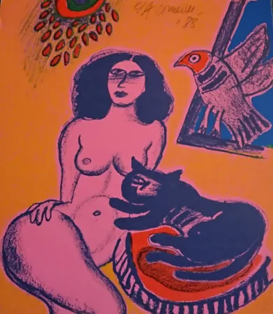 リトグラフ Corneille - '' Trio ''