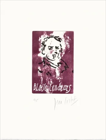 エッチング Cortot - Blaise Cendrars