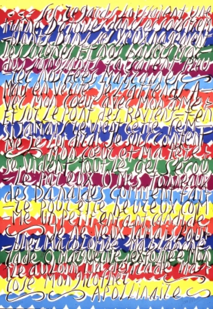 リトグラフ Cortot - Placard Apollinaire