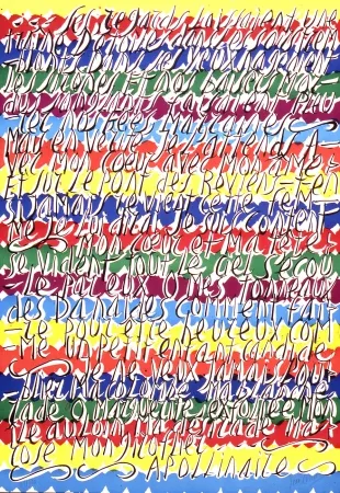 リトグラフ Cortot - Placard Apollinaire