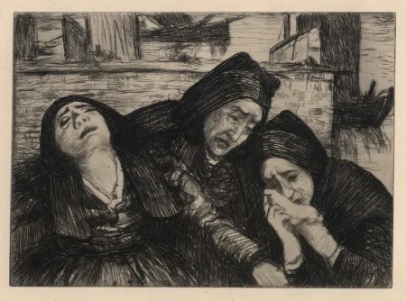 彫版 Cottet - Douleur