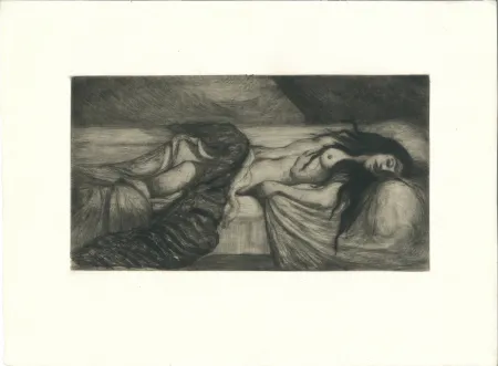 彫版 Cottet - Tristesse