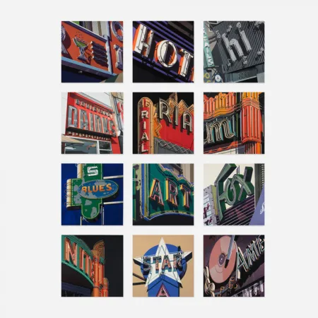 シルクスクリーン Cottingham - AMERICAN SIGNS (PORTFOLIO OF 12)