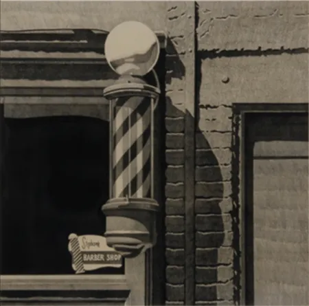 リトグラフ Cottingham - Barber Shop