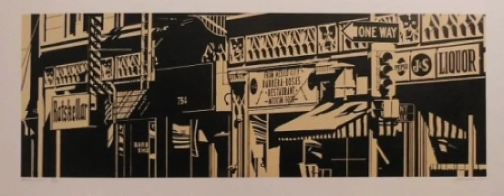 リノリウム彫版 Cottingham - Barrera-Rosa's