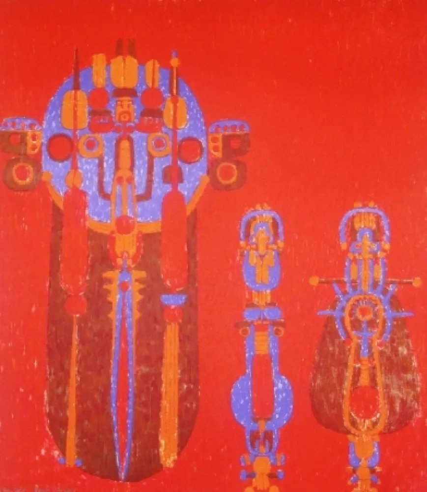 リトグラフ Courtin - Conjonction des sexes