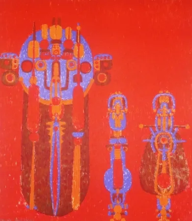 リトグラフ Courtin - Conjonction des sexes