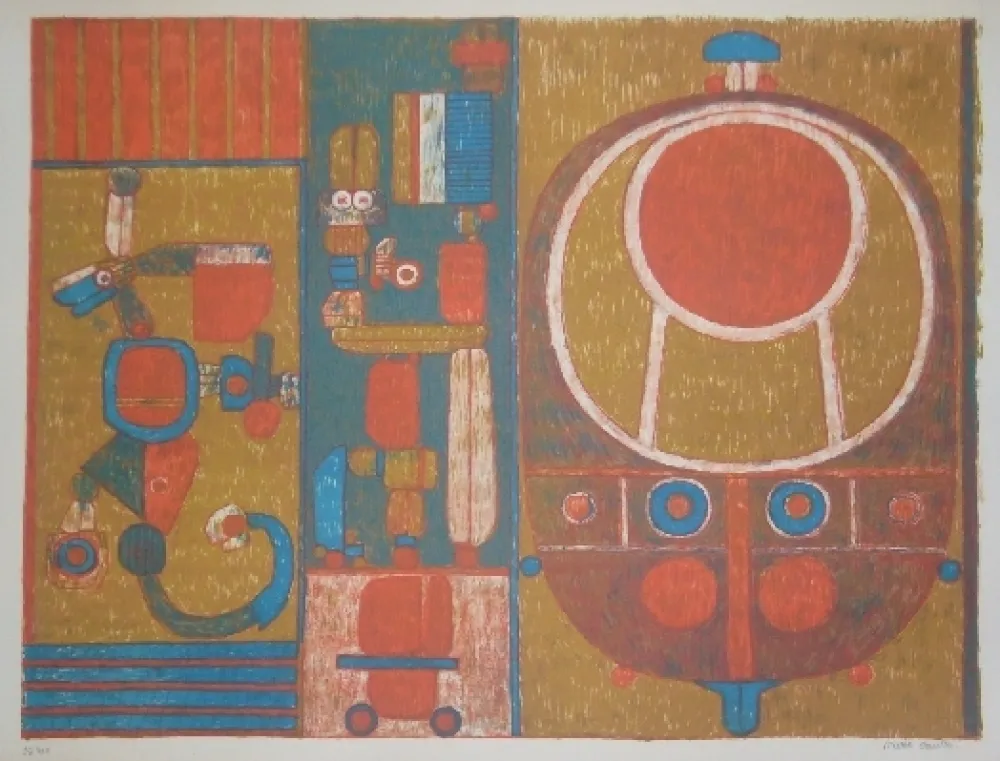 リトグラフ Courtin - Vérité Cruelle d'un ancien jeu 