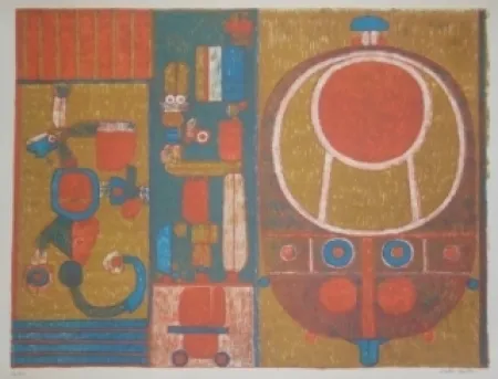 リトグラフ Courtin - Vérité cruelle d'un jeu ancien