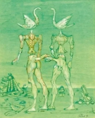 リトグラフ Coutaud - Souvenir de Jersey