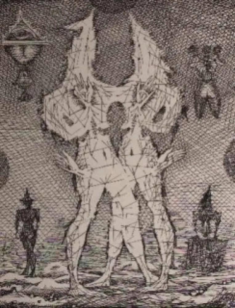 エッチング Coutaud - Voyage dans la lune 1