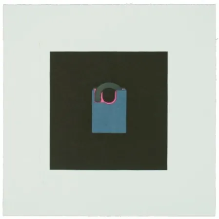 彫版 Craig-Martin - The Catalan suite I - Padlock