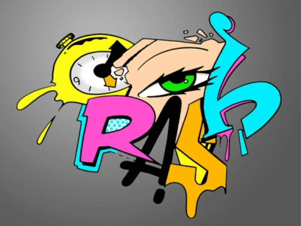 シルクスクリーン Crash - Clock 1