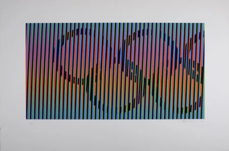 シルクスクリーン Cruz-Diez - Composition